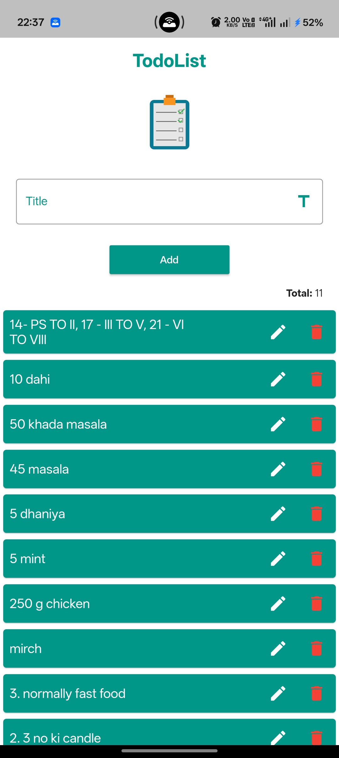 TodoList – Simple Task & Plan Manager