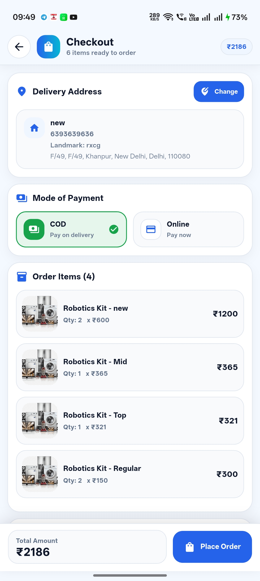Robotics Learning & STEM Kit E-Commerce App