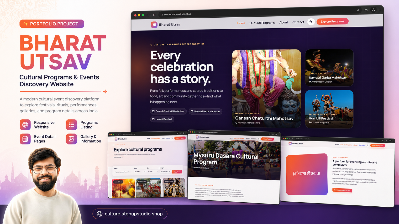 Bharat Utsav – Indian Cultural Programs & Festival Discovery Portal