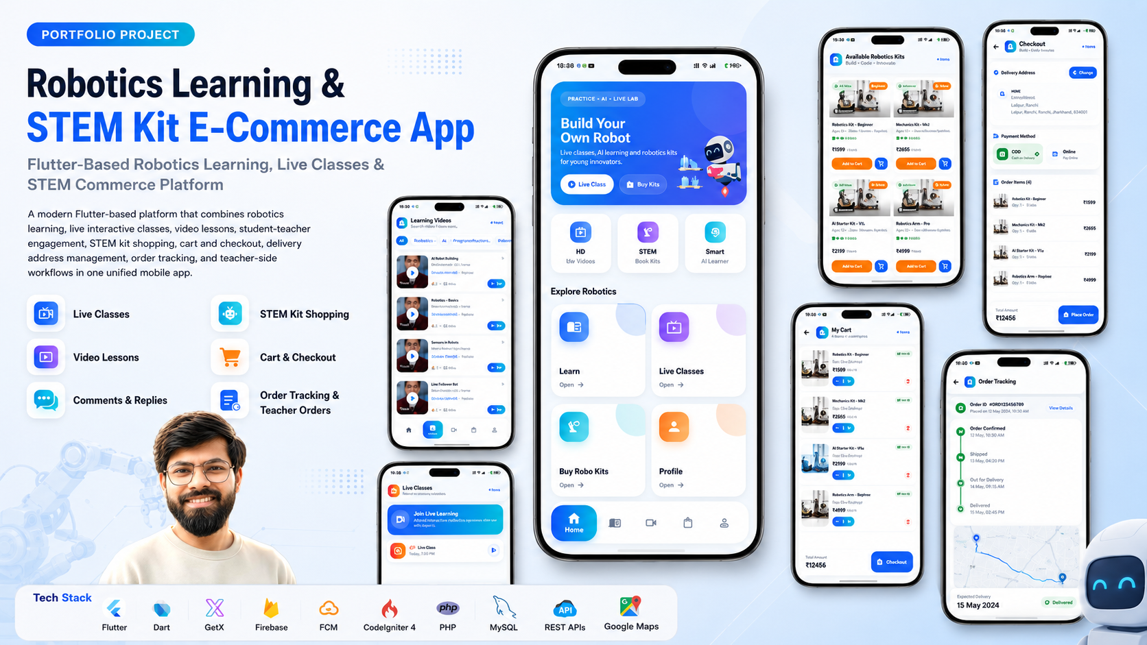 Robotics Learning & STEM Kit E-Commerce App